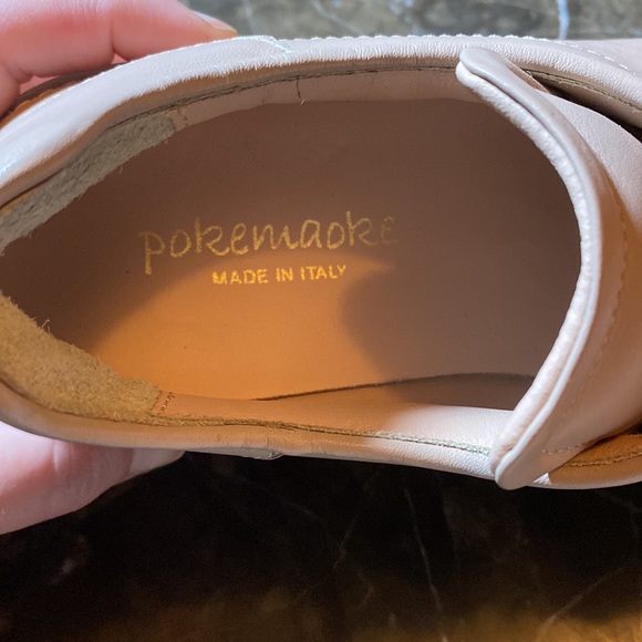 brand new Pokemaoke slip on leather sneakers size 6 made in italy - Picture 3 of 13